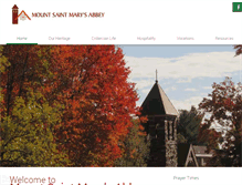 Tablet Screenshot of abbey.msmabbey.org